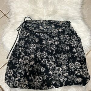 Vintage wrap mini skirt